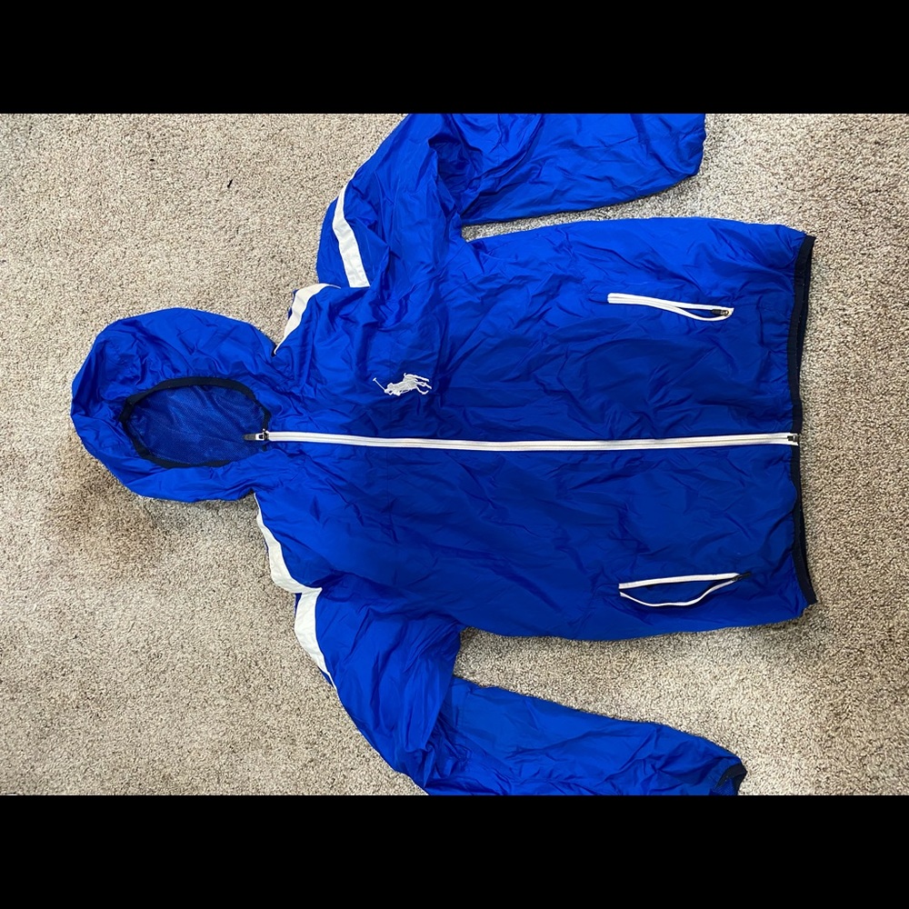 Blue Ralph Lauren windbreaker